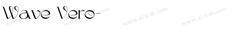 Wave Vero字体转换